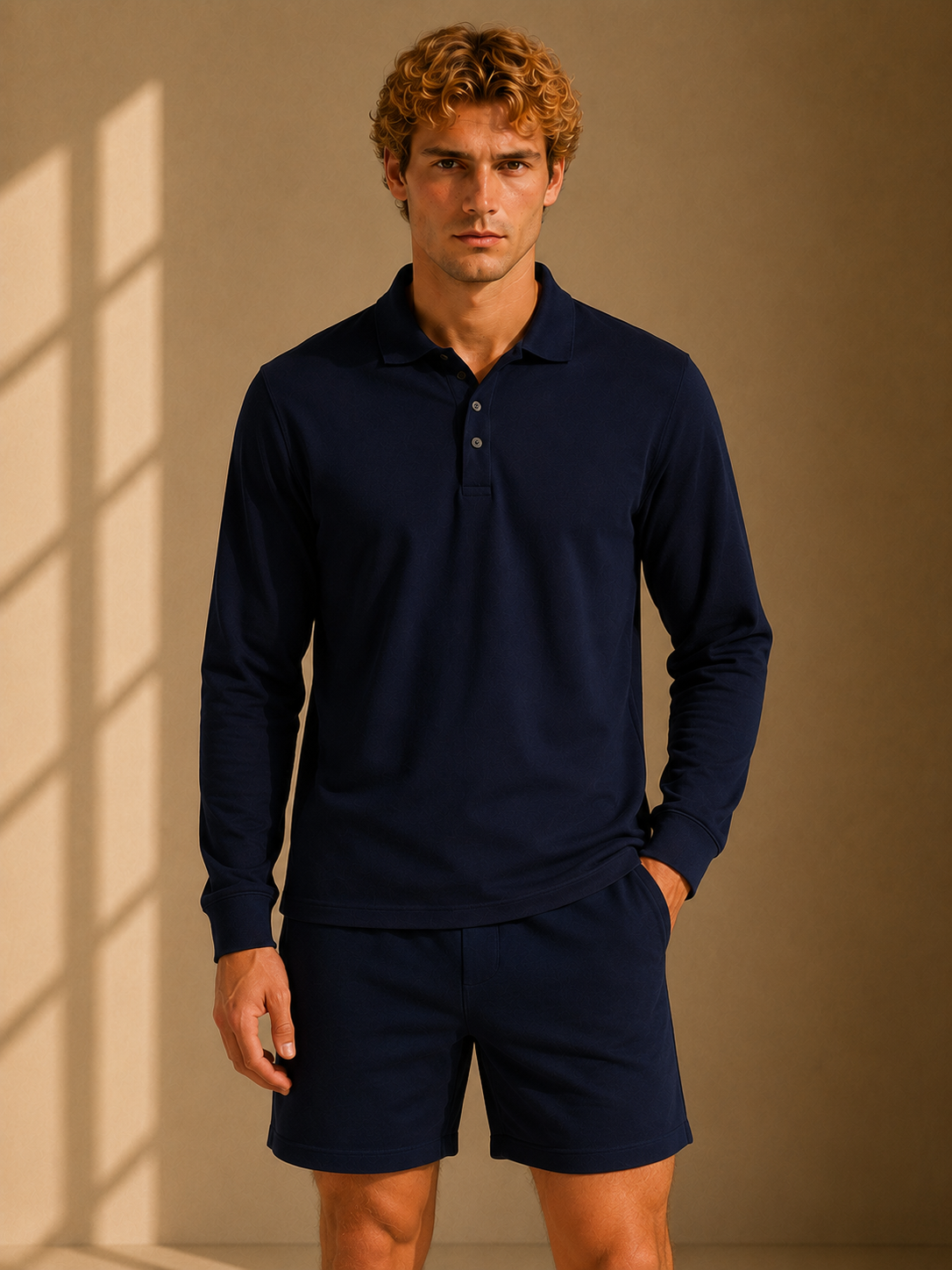 Long Sleeve Polo Shirt
